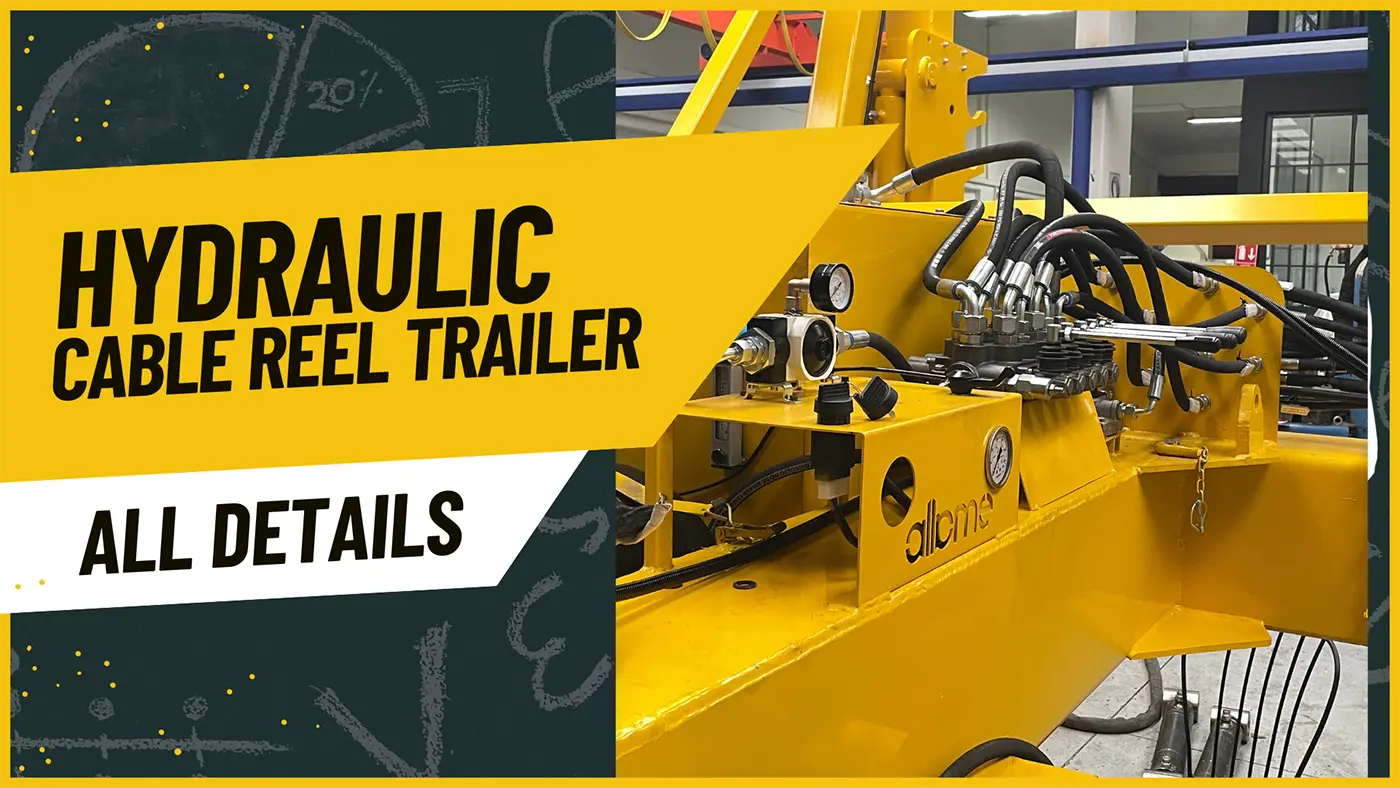 hydraulic cable reel trailer