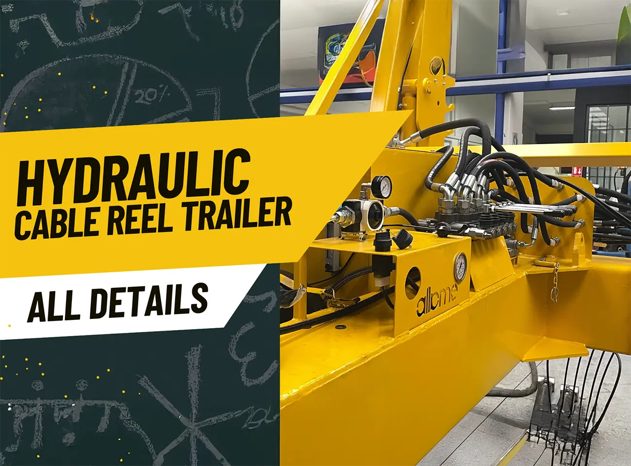 Hydraulic Cable Reel Trailer - Cable Pulling Machines Manufacturer