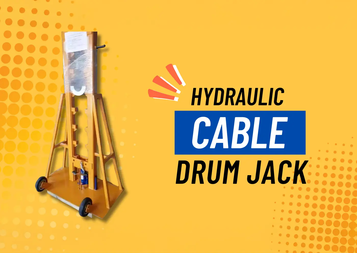 Hydraulic Cable Drum Jack for Easy and Safe Drum Lifting