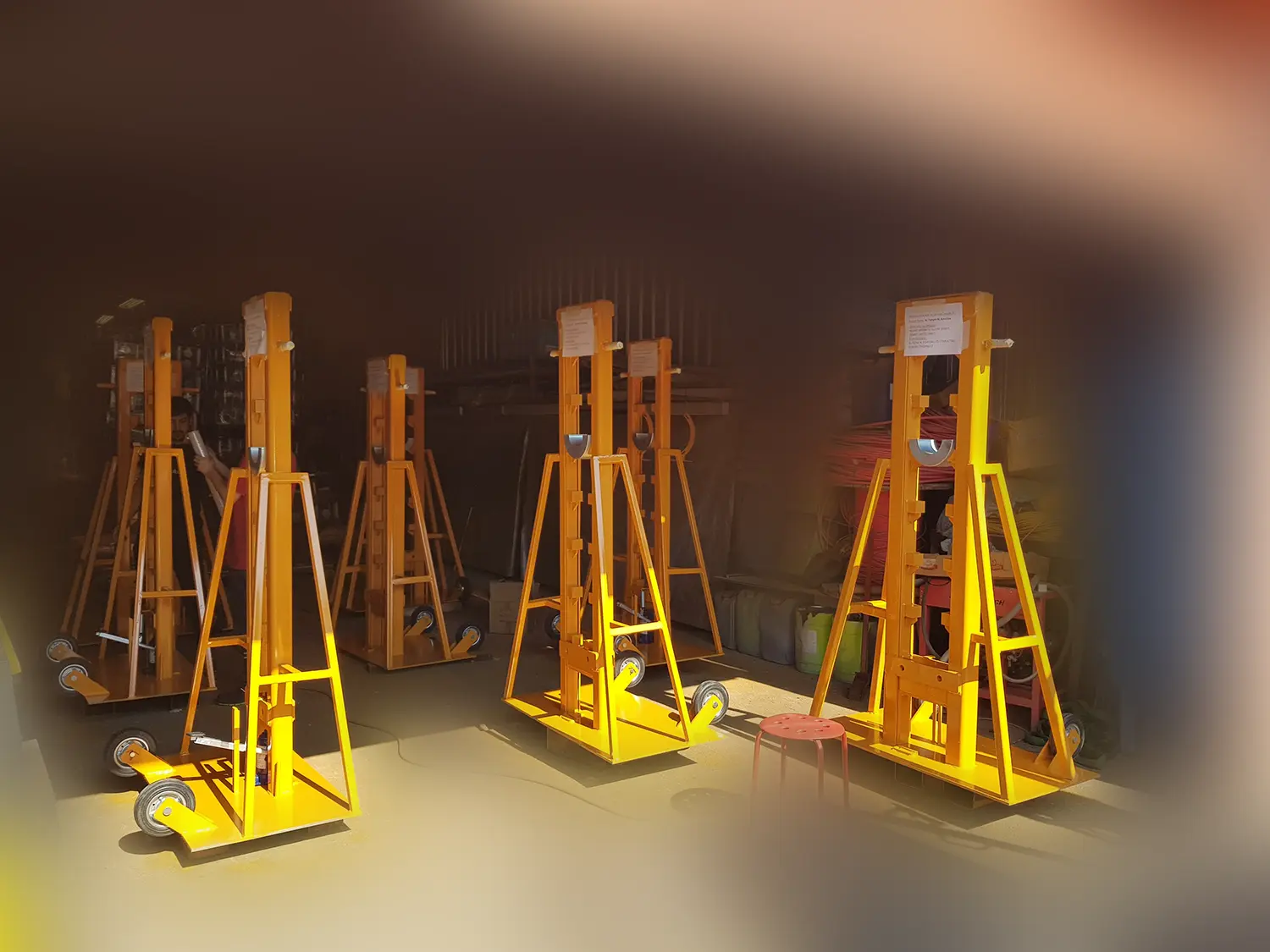 Hydraulic Drum Jacks and Galvanized Rollers Shipped to Baghdad, Iraq