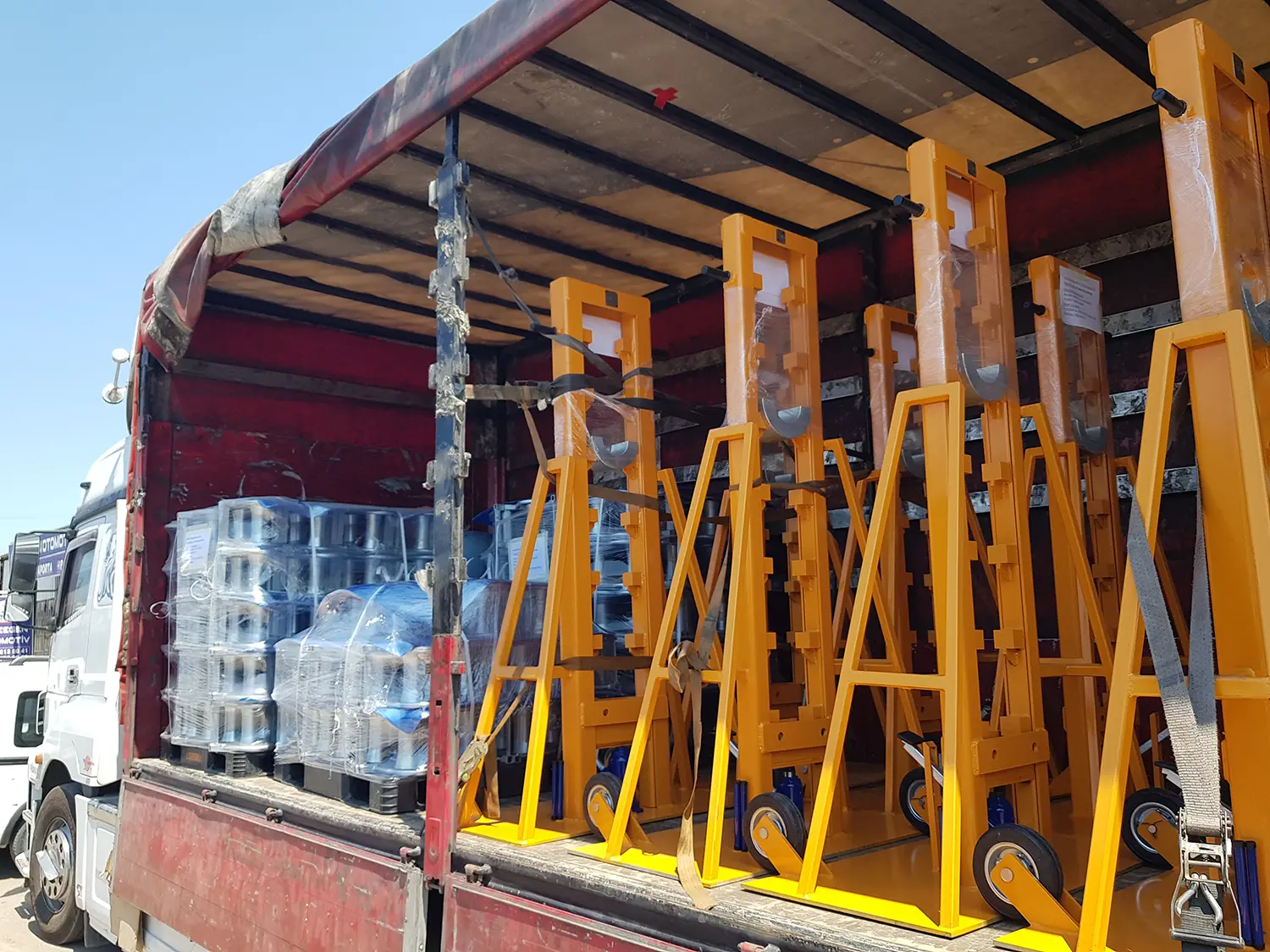 Hydraulic Drum Jacks and Galvanized Rollers Shipped to Baghdad, Iraq