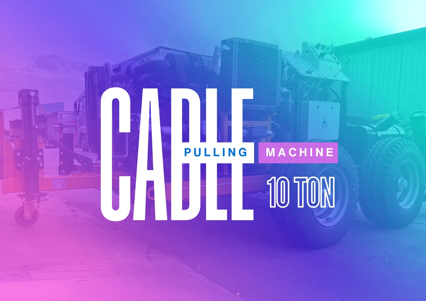 10 Ton Cable Pulling Winch for Reliable and Heavy-Duty Cable Installation