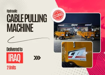 Delivery of 2 Units 7 Ton Cable Pulling Machines to Iraq