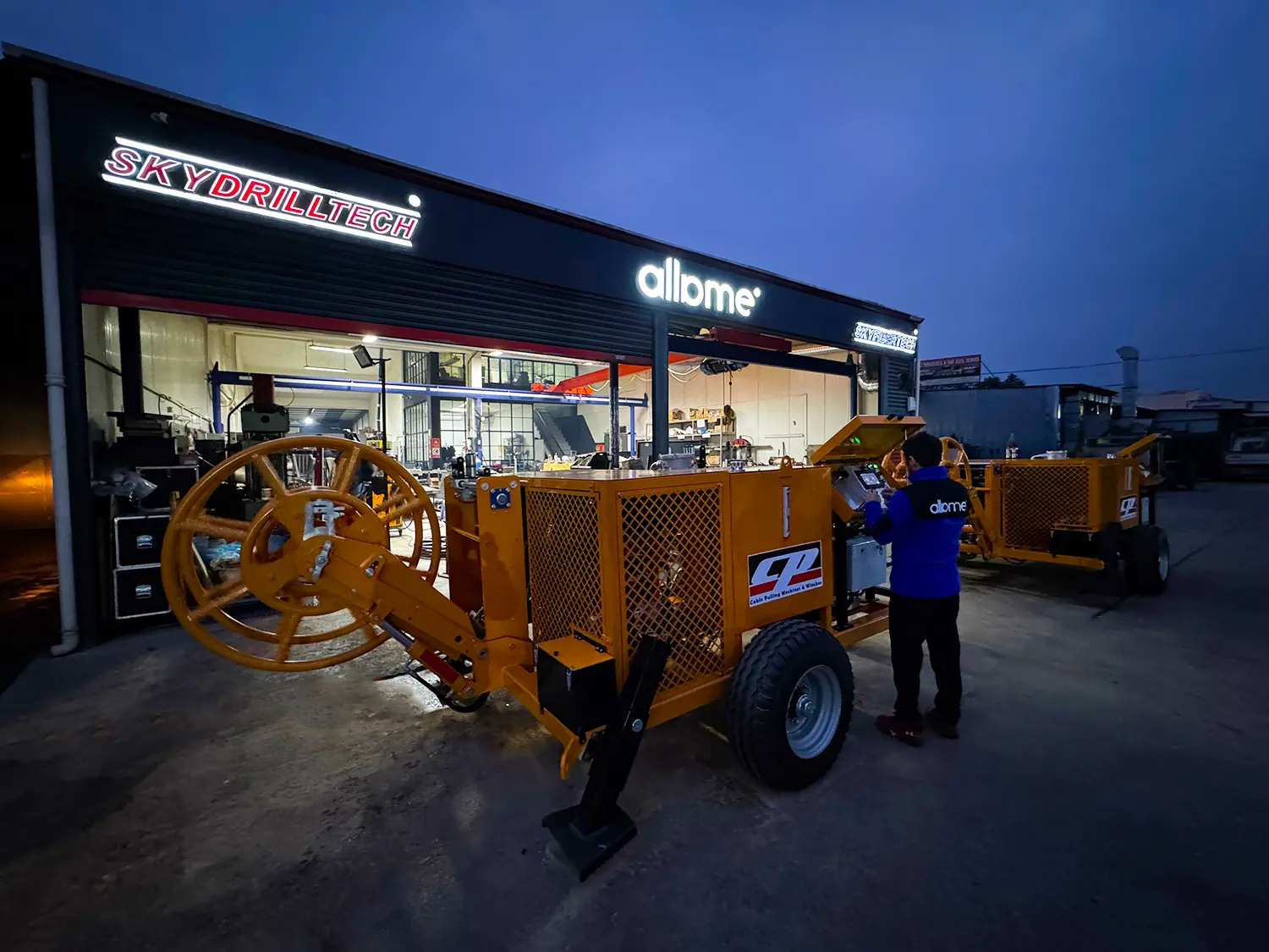 Delivery of 2 Units 7 Ton Cable Pulling Machines to Iraq